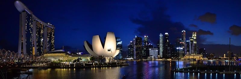 Futuristic cityscape